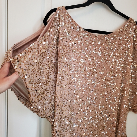 Aidan Mattox Sequin Cocktail Party Dress - Picture 6 of 16